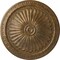 Ekena Millwork Alexa Ceiling Medallion (Fits Canopies up to 3"), Hand-Painted Rubbed Bronze, 15"OD x 1 3/4"P CM14AXRZS - alternate 1